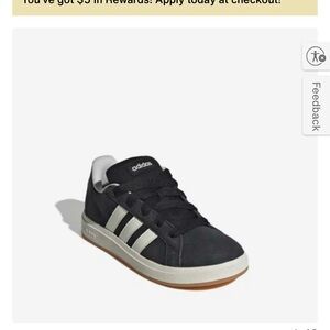 Adidas Grand Court Black and White Trainers